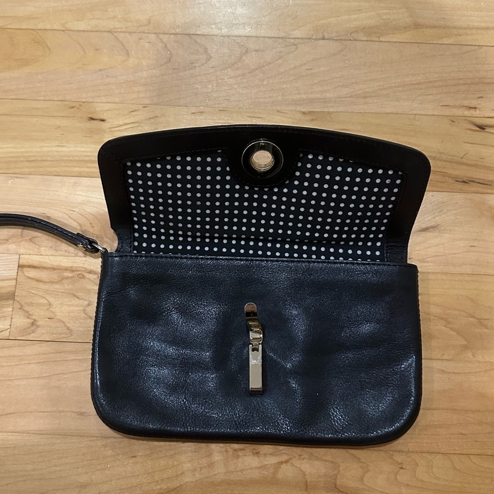 Kate Spade Black Leather Wristlet - Picture 4 of 7